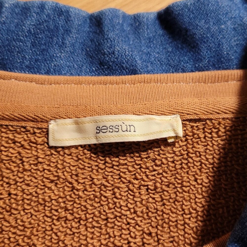 Sessun Jerez Color Block Sweatshirt With Denim Co… - image 8